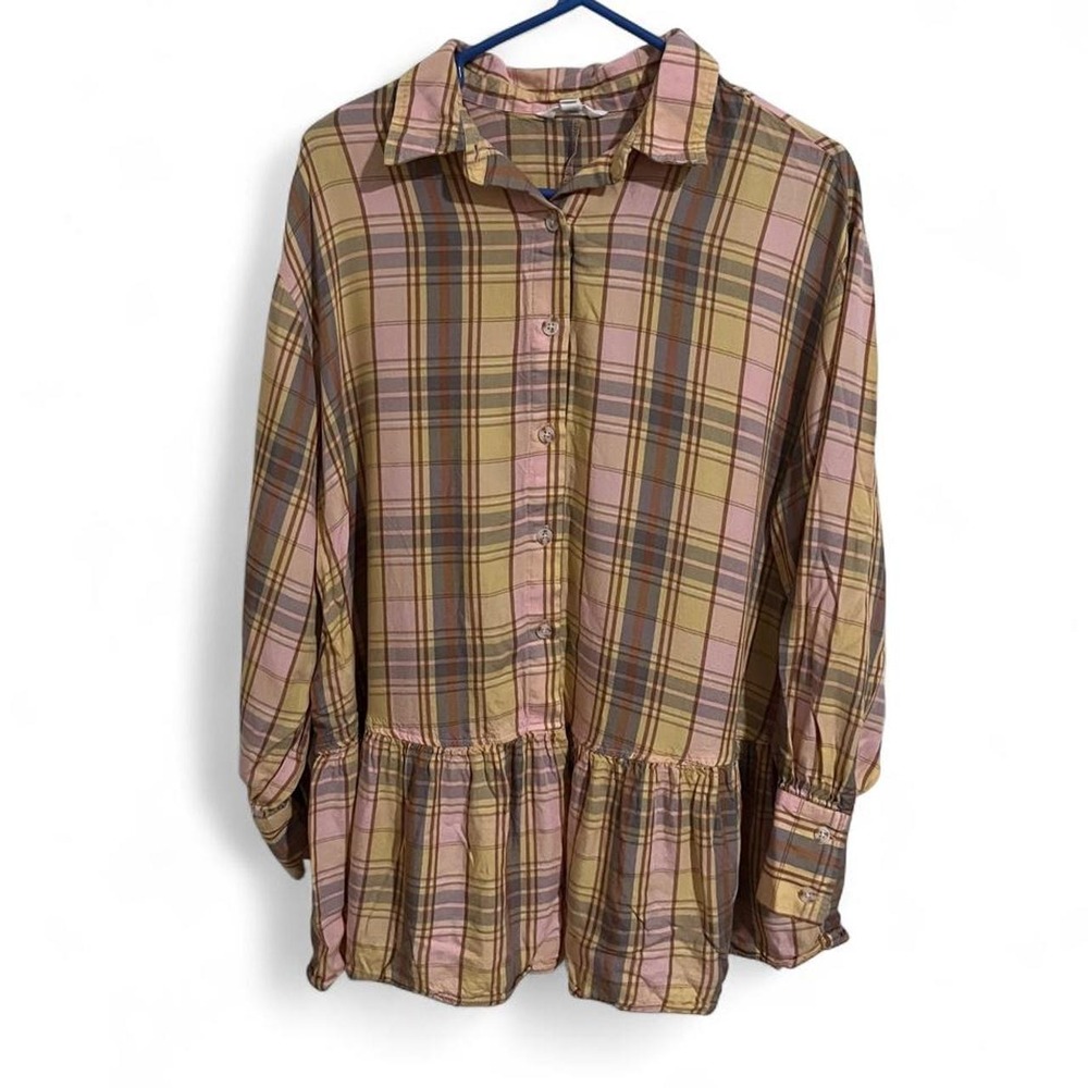 Ascot and Hart Collared Plaid Fall Tunic/ Dress